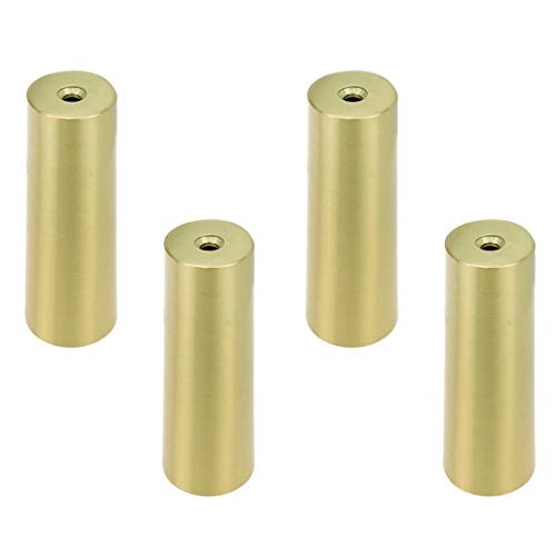 Geesatis 4 Pcs Chair Leg Cap Fits 1 Inch Round Furniture Leg Cover Floor Protector Table Chair Sofa Feet Cover, Anti-Slip, Gold, Zinc Alloy, Height 3.5 Inch #TOP7