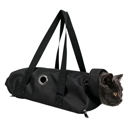 Sac de toilettage pour chat réglable et portable pour animaux de taille moyenne