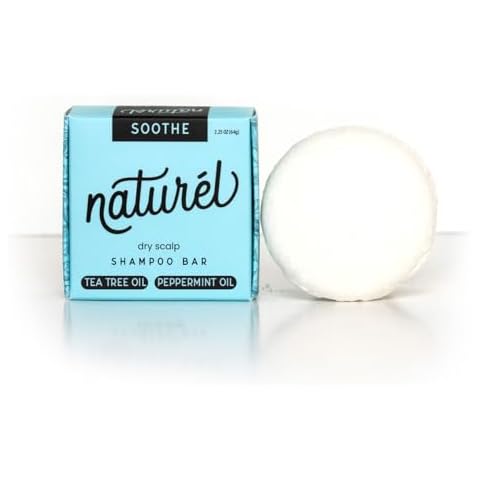 NATURÉL Naturel Soothe Dandruff Shampoo Bar, Shampoo Bar for Dry Scalp or Dandruff, Vegan, Zero Waste, Cruelty Free, Made in USA Cover