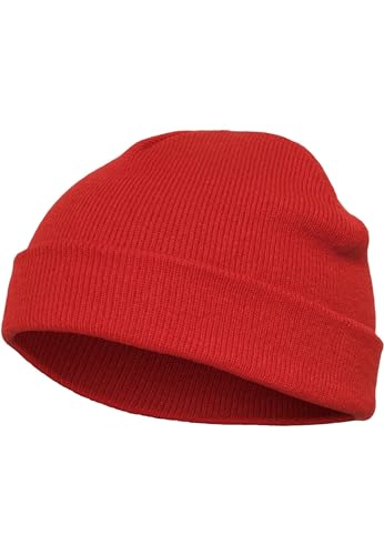 Flexfit Gorro Unisex para Hombre y Mujer, Disponible en 19 Colores, Talla única, Rojo, Talla única