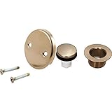 Delta RP31556CZ Overflow Plate and Screws, Champagne Bronze AND Delta RP31558CZ Tub Drain, Champagne...