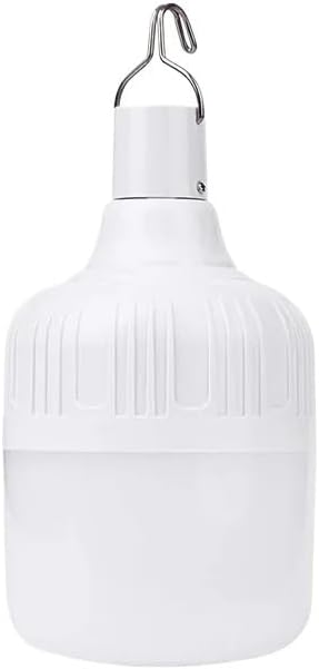 USB Rechargeable LED Emergency Lights with Solar Panel Outdoor Portable Lanterns Hanging Camping Energy Saving Bulb(100W with Solor)