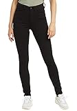 Durch die Mischung aus Baumwolle mit hohem Anteil an Stretch passt sich die Jeans optimal an, betont die Figur und ist bequem zu tragen. Die Taschen vorn sind nur angedeutet, so dass keine unschönen Abzeichnungen entstehen