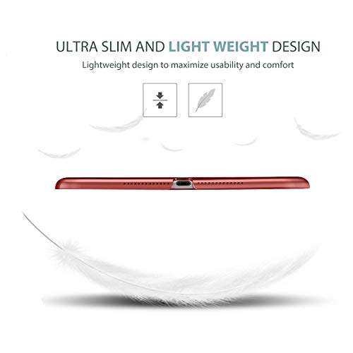 Image of ProCase Smart Case for iPad 9.7 Inch iPad 6th /5th Generation 2018 2017(Model: A1893 A1954 A1822 A1823), Ultra Slim Lightweight Stand Cover with Translucent Frosted Back -Wine