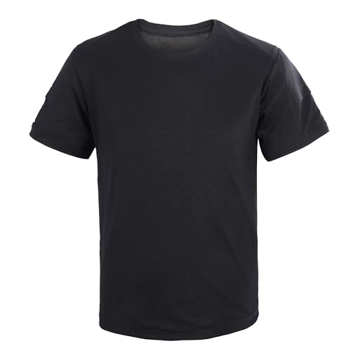 DEYAN Cut Resistant T-Shirt for Men Anti Slash & Stab Protective Gear with Round Neck Safety Cut-Proof Knife Proof Shirt (3X-Large Black)