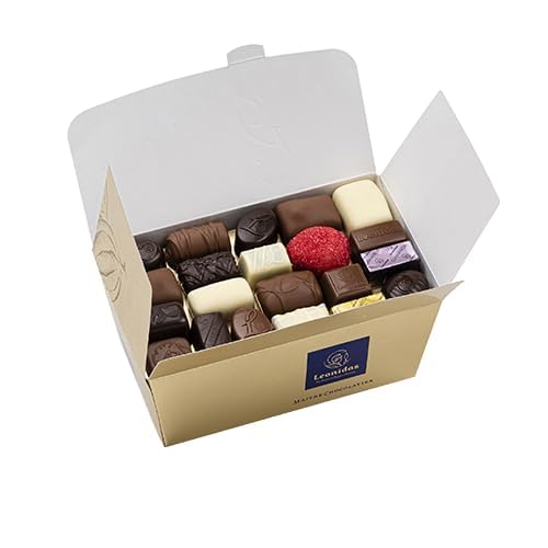 Leonidas Belgian Chocolate Assortment Gift Box (1 kg, 56 pcs Approx) + 6-Piece Gift – Luxury Ballotin with Assorted Pralines, Ganaches & Creams Premium Belgian Chocolatier Gift for Celebration