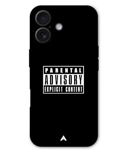 Image of Premium Explicit Case for iPhone 16 Plus Soft-Touch Metal TPU Back Cover, Shockproof, Designer, Aesthetic Mobile Phone Case (Glossy Finish)