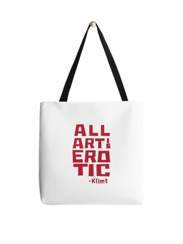 Sac fourre-tout Tout art est érotique sac de cours et cabas de plage en coton