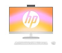 HP All-in-One Desktop-PC, 27 FHD Display, AMD Ryzen 5 7520U, 16 GB DDR5 RAM, 1 TB SSD, AMD Radeon-Grafikeinheit, Windows 11 Home, QWERTZ, Weiß, [Exklusiv bei Amazon]