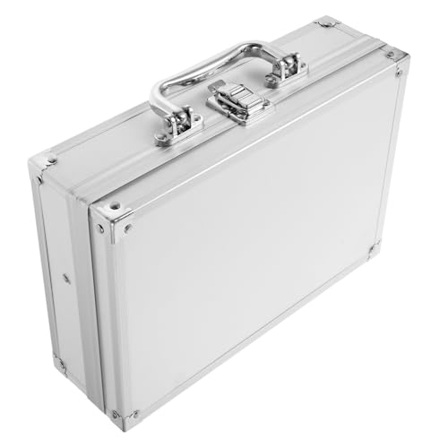Handheld Aluminum Alloy Storage Case Multi-functional Tool Box with Lock Clasp Stylish Gadget Organizer for Tools Cosmetics and Instruments Durable and Versatile Design