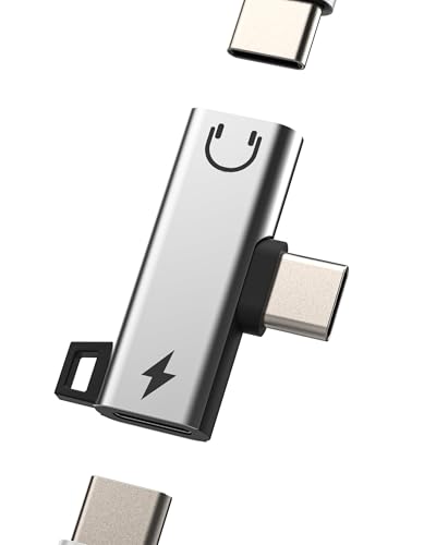 �f���A��USB-C�w�b�h�t�H���I�[�f�B�I�X�v���b�^�[�i2in1�jType-C�[�d�|�[�g�A�_�v�^�[ �Ή�apple �Ή�iPhone16/15 Pro Max�Ή� DAC�C���z��AUX�W���b�N �Ή�Samsung�݊������[�d�h���O��