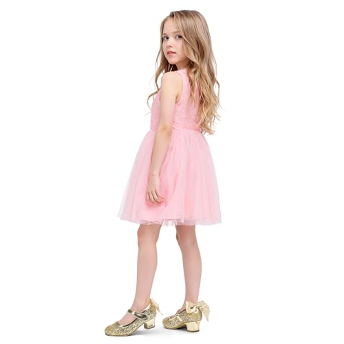 Image of K KomForme Girls Dress Shoes Toddler Glitter Mary Jane Heels