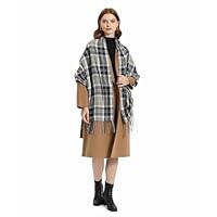 Miss Lulu Women Scarf Winter Long Soft Warm Tartan Check Wrap Wool Spinning Tassel Shawl Stole Scarves Ladies