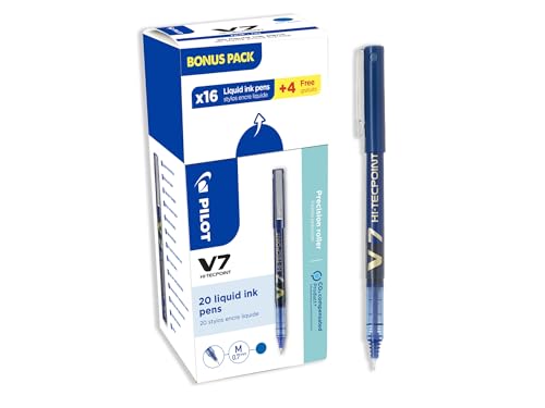 Stylo Pilot V7 Hi-Tecpoint bleu avec régulateur d'encre continue