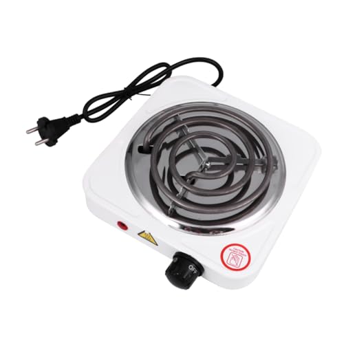 MAGICLULU Elektrischer Ofen Kochplatten Herd Tragbarer Campingkocher Elektroofen Mit Drahtspule Herdbrenner Tischbrenner Kaffeekocher Heizofen Spule Elektroofen Elektroherd Plastik