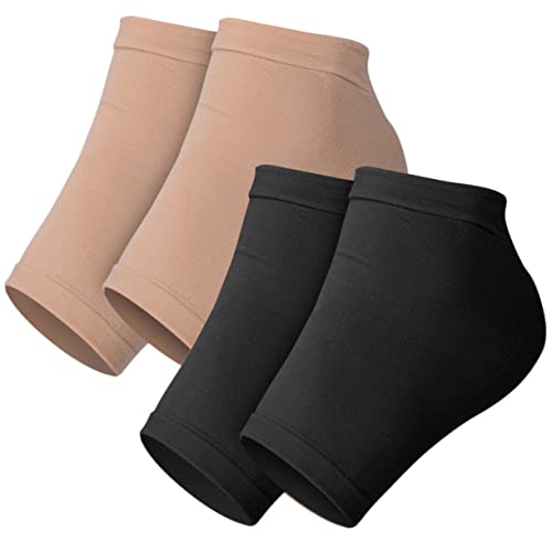 FOMIYES 2sets Portable Heel Sleeves Replaceable Heel Pads for Foot Support 2pairs*2