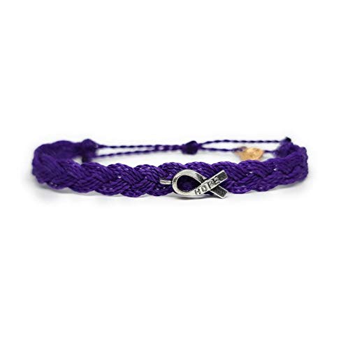 Pancreatic Cancer Awareness Bracelets | In Support of Loved Ones Battling Cancer | Fund Raising | Gift for her | him | Braided.