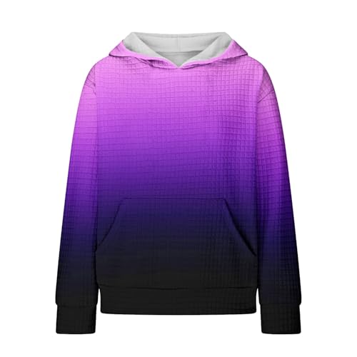 Cute Hoodies for Teen Girls Trendy Preppy Waffle Hooded Sweatshirts Oversized Long Sleeve Sweater Tween Girl Clothes4