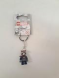 LEGO Marvel Superheroes Rocket Raccoon Minifigure Keyring 854296, Brown, Small