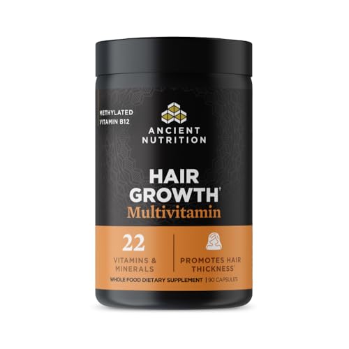 Ancient Nutrition Hair Growth Multivitamin, Supports Thicker Hair - image 1