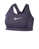 Nike Womens Swoosh Sports Bra Dark Raisin/White 1X