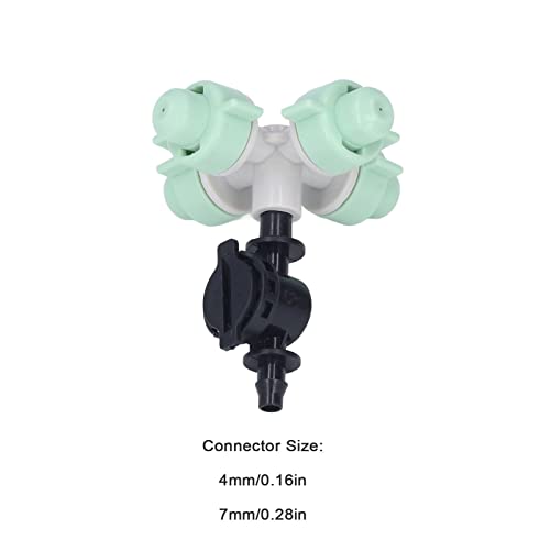 Bicos de nebulização transversais de plástico, conjunto de bico de nebulização transversal de 10 peç