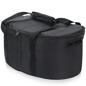 Portable Slow Cooker Travel Bag Insulated Carrier Case for Most 4 5 6 7 8 Quart Crock Internal Mesh Net Holds Pot in Place Slow Cooker Carrier