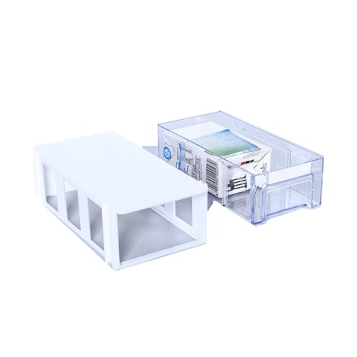 LZWNBX 引き出し式収納ボックスプラスチック製工具箱自由組み合わせキャビネット小物・ネジ金具・スマホアクセサリーケース・事務用品に最適おもちゃブロック分類整理箱 (10個入り) (パーティションなし-1)