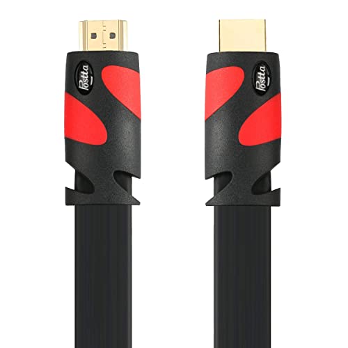 Cable HDMI 2.0 plano compatible con 4K y Ethernet para conectar consolas a 50 pies 4
