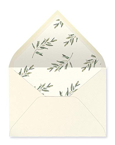 sobres forrados invitaciones de boda HOJAS-FLORES (160gr+forro 22,5x16,5 cm) (1082-rama)