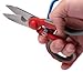 Ascend Tools Multipurpose Electrician's Shears 5-1/2 inch - High Carbon Steel Serrated Blade, Cut/Strip Electrical Wire, Wire Cutting Notch, Crimp Terminals, Clean/file Electrical Boxes