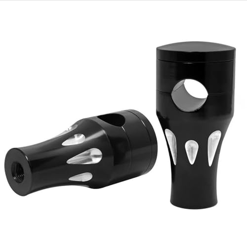 Guidon pince rehausseur de moto 25 mm en alu noir pour vos longs voyages en cruiser custom