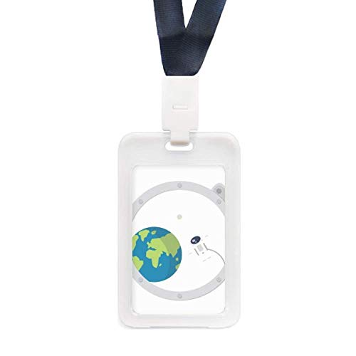 Porte-carte d'identité transparent univers alien graphisme HD