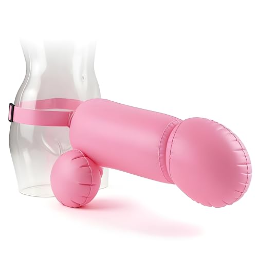 Pipedream Bachelorette Party Favors Dueling Dickies Light – Inflatable Strap-On Pecker Sword Fight Game with 2 Inflatable Dicks & 2 Velcro Harnesses, Hilarious Adult Party Game