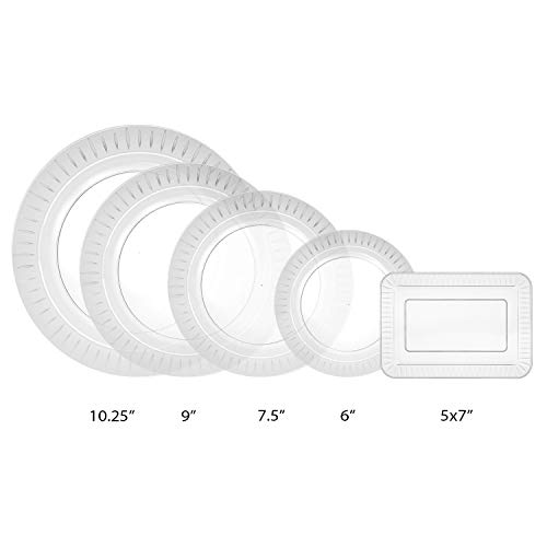 Party Essentials N101421 Elegance Quality Hard Plastic 10.25-Inch Round Party/Dinner Plates thumb #2