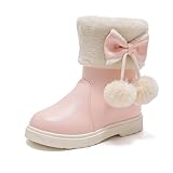 Facile à porter : les fermetures pratiques (fermetures éclair lisses ou sangles Velcro) permettent aux filles de mettre et d'enlever les bottes indépendamment. Termes de recherche : bottes faciles à enfiler, fermeture éclair, sangles Velcro