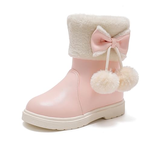 Boots hiver enfant chaudes doublées avec zip latéral style moto en taille 33.5