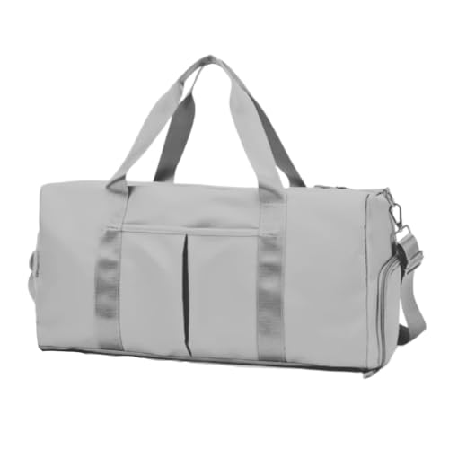 Bolsa De Academia Impermeável Alça Transversal Unissex Mala Com Divisórias Espaçosa Fitness Leve e Resistente Capacidade 30 Litros PREMIUM DUPIN (CINZA)