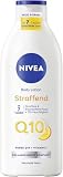 NIVEA Body Lotion Q10 Straffend + Vitamin C, Body Milk für straffere Haut & verbesserte Elastizität in 7 Tagen, Körpercreme mit purem Q10 und Vitamin C (400 ml)