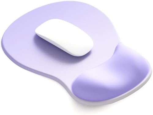 ErgoComfort Gel Wrist Rest Mouse Pad-Ergonomic Office Mousepad with Wrist Support-Non-Slip, Design Desk Accessories Mat for Home&Game Decor (06Purple Ombre) - ergoComfort Series