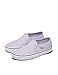 Vans Women's Asher Slip-On Shoe | Comfortable Sneakers for Walking, Fashion & Everyday Wear, Mono Embroidery Lilac Mist, 7