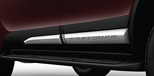 ABS Door Cladding Side Beading for New Toyota Fortuner, Black and Silver