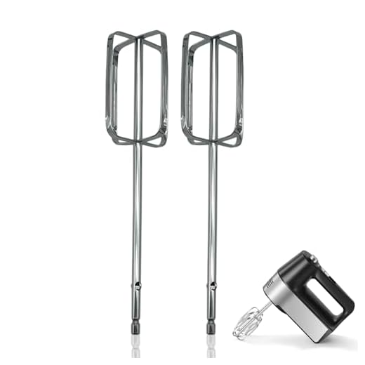 2-Pack Stainless Steel Hand Whisk Replacement Beaters