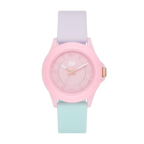 Skechers Rosencrans Quartz Watch with Silicone Strap, Two-Tone, 20 (Model: SR6215)