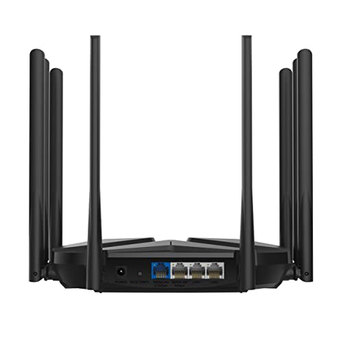 Image of Mercusys MR90X AX6000 8-Stream Wi-Fi 6 Router | 6000 Mbps Tri-Band Wireless 2.5 Gbps Muti - Gigabit Port | 4x4 MU-MIMO | Smart WiFi Connect | WPA3
