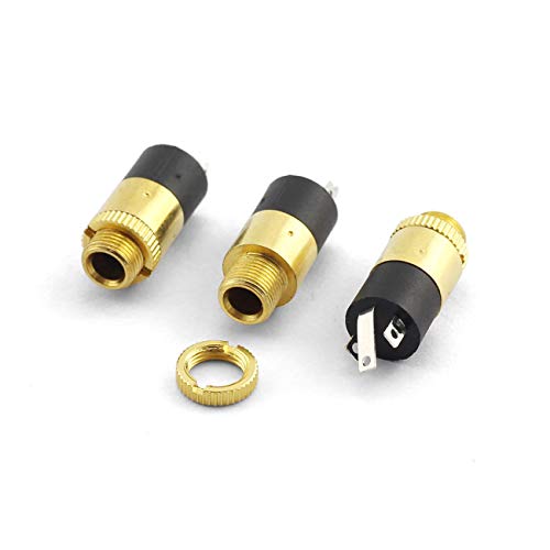 Conector de Audio 3.5mm Hembra 5 piezas Negro E-outstanding miniatura 4