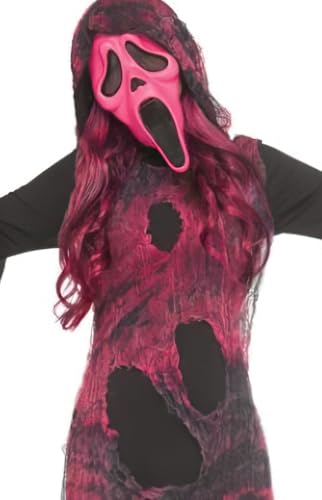 Disfraz Ghost Face Rosa para Niñas Mediano 8-10 miniatura 2