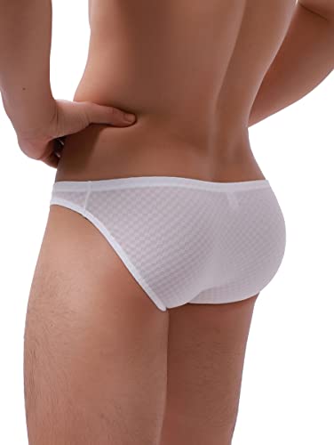 iKingsky Men's Stretch Big Pouch Briefs Sexy Bulge Underwear Low Rise Soft Under Panties for Men4