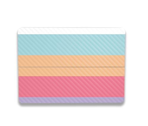 Image of MightySkins Carbon Fiber Skin Compatible with Microsoft Surface Laptop Studio 2 (2023) Full Wrap Kit - Peaches and Cream | Protective, Durable Textured Carbon Fiber Finish | Made in The USA