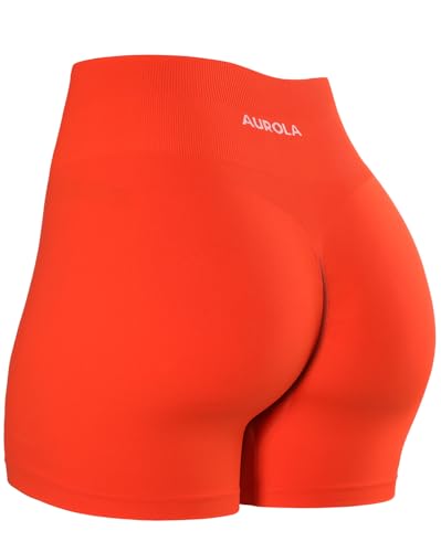 Image of AUROLA Dream Collection Women Workout Shorts High Waist Gym Shorts, Scrunch Butt Seamless Athletic Shorts